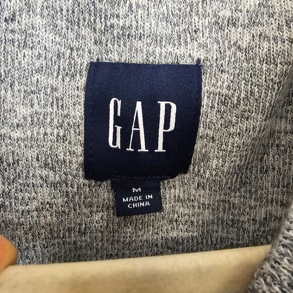 Gap Sweater Men M Gray Knit Sweater Men Mock Neck Sweater Men Pullover Sweater - Picture 7 of 10